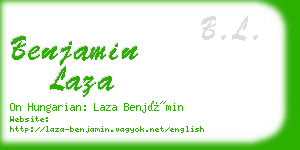 benjamin laza business card